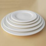 Wholesale Ceramic Flat Plate Pure White Plate Thickened Restaurant Dish Plate Cold Dish Plate Hotel Dinner Plate Round - Image 4
