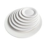 Wholesale Ceramic Flat Plate Pure White Plate Thickened Restaurant Dish Plate Cold Dish Plate Hotel Dinner Plate Round - Image 5