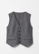 Alissa Waistcoat - Grey - Image 2
