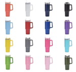 40oz Insulated Stainless Steel Tumbler Cup Mug with Handle Water Bottle Stainless Flask - Image 2