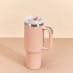 40oz Insulated Stainless Steel Tumbler Cup Mug with Handle Water Bottle Stainless Flask - Image 3