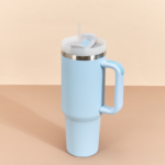 40oz Insulated Stainless Steel Tumbler Cup Mug with Handle Water Bottle Stainless Flask - Image 5