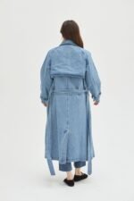 Ryland Trench Coat - Indigo Rinse - Image 3