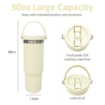 Customizable Stainless Steel Travel Mugs Car Mugs Tumbler Water Bottle - Image 2