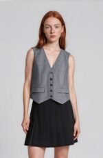 Alissa Waistcoat - Grey