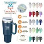 40oz Stainless Steel Vacuum Insulated Tumbler with Lid and Straw Double Wall Insulated Tumbler for Water, Iced Tea or Coffee