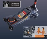 Competitive Price NW 29 KGS Garage Jack Floor Jack 4 Ton  Low Profile & Double Pumps  for Garage Shop Auto Repair Lifting. - Image 2