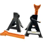 2/3/6/12 Ton Auto Repair Tool Big Red Color Steel  Frame and Ductile Iron Portable Adjustable Car Axle Jack Stand - Image 5