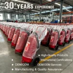 JIAYI Portable 50kg Durable Dry Powder Fire Extinguisher Cart Mild Steel Construction 5 Year Warranty Red - Image 6