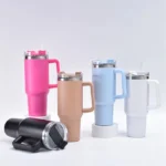 40oz Stainless Steel Vacuum Insulated Tumbler with Lid and Straw Double Wall Insulated Tumbler for Water, Iced Tea or Coffee - Image 6