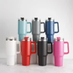 40oz Stainless Steel Vacuum Insulated Tumbler with Lid and Straw Double Wall Insulated Tumbler for Water, Iced Tea or Coffee - Image 4