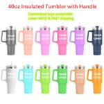 40oz Stainless Steel Vacuum Insulated Tumbler with Lid and Straw Double Wall Insulated Tumbler for Water, Iced Tea or Coffee - Image 2