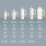 40oz Custom Insulated Travel Mug Double Wall Stainless Steel Tumbler Cups Wholesale Bulk With Handle Straw Lid - Image 2