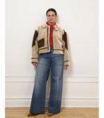 Vanessa Shearling Bomber Jacket - Ivory - Image 3