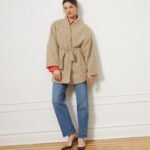 Valentina Sherpa Wrap Coat - Ivory