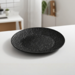 Matte Plastic Stoneware Plates Reusable for Catering Party Home Dining - Image 4