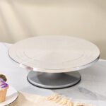 10/12-Inch Short-Footed Aluminum Alloy Cake Turntable Cake Baking Tool Decorating Turntable Commercial Non-Slip Diy Turntable - Image 2