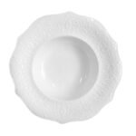Lace Plate Retro Ins Nordic Style Tableware Ceramic Household Dessert Plate Western Steak Plate Solid Color Dumpling Plate - Image 5