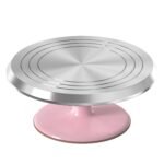 Factory Direct Sales Cross-Border 12-Inch Aluminum Alloy Cake Turntable Cake Decorating Table Household Baking Tools Diy Wiper