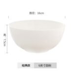 Pure White Bone China Tableware, Bone China Bowls And Plates, Household Bone China Rice Bowls, Noodle Bowls, Soup Dishes, Basins, Soup Pots, Tangshan - Image 28