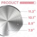 Factory Direct Sales Cross-Border 12-Inch Aluminum Alloy Cake Turntable Cake Decorating Table Household Baking Tools Diy Wiper - Image 5