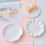 European Floating Plate Ceramic Tableware Home Cake Plate Dessert Decoration Photo Snack Small Plate Disc - Image 3