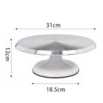 Cake Turntable Decorating Table Set Aluminum Alloy Tray Rotating Household Commercial Decorating Turntable Baking Dessert Tool - Image 9