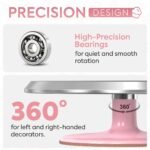 Factory Direct Sales Cross-Border 12-Inch Aluminum Alloy Cake Turntable Cake Decorating Table Household Baking Tools Diy Wiper - Image 4