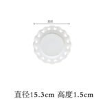European Floating Plate Ceramic Tableware Home Cake Plate Dessert Decoration Photo Snack Small Plate Disc - Image 7