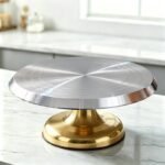 Factory Direct Sales Cross-Border 12-Inch Aluminum Alloy Cake Turntable Cake Decorating Table Household Baking Tools Diy Wiper - Image 9