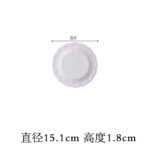 European Floating Plate Ceramic Tableware Home Cake Plate Dessert Decoration Photo Snack Small Plate Disc - Image 13