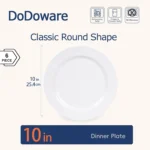 White Round Melamine Plates Food Grade Thickened Unbreakable Dinner Dishes for Restaurant Home Catering - Image 7