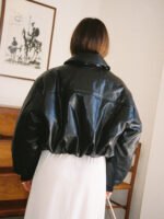 Raven Bomber Jacket - Black - Image 2